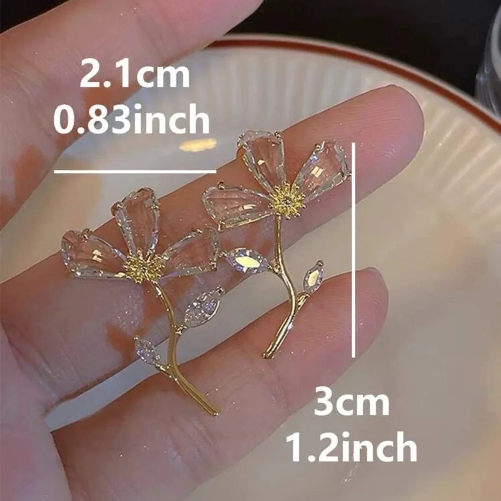 Flower earrings - Picture 3 of 3